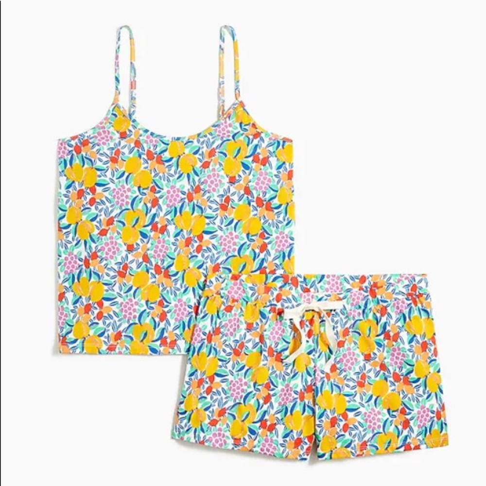 J. Crew Fruit Print PJ Set